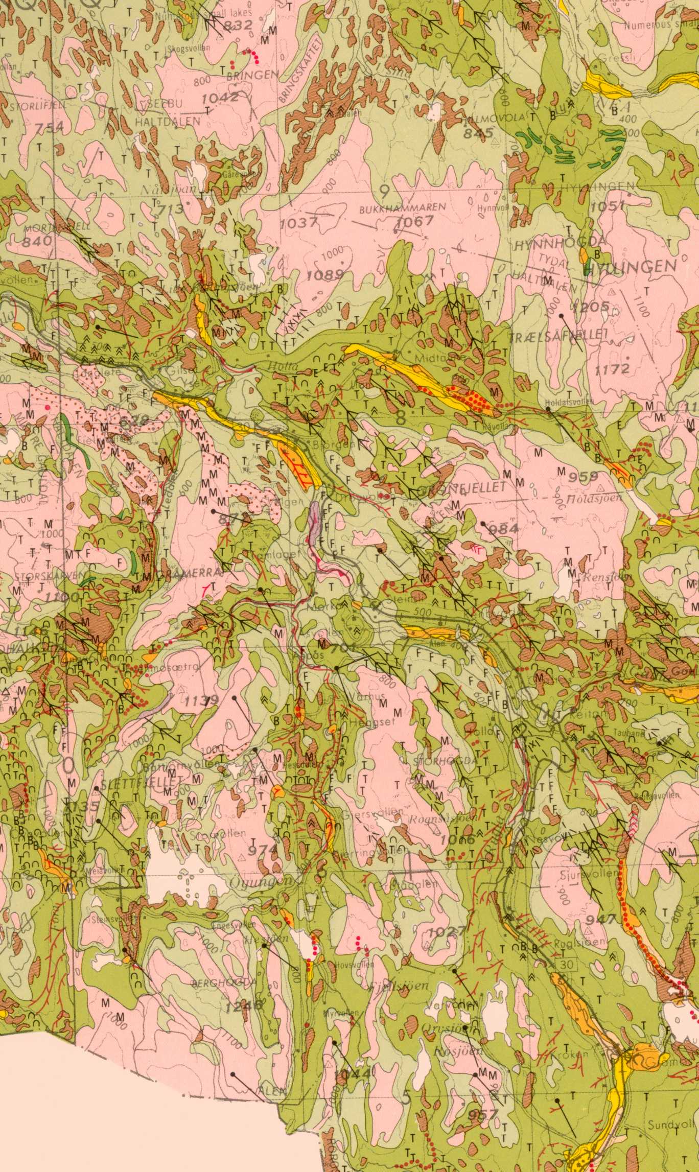The Quaternary geology in the Hessdalen district