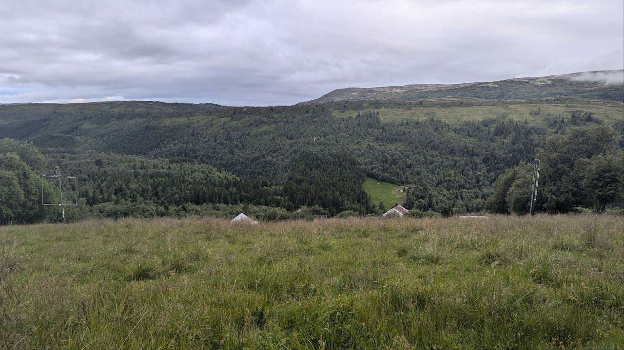 The view from the Blue box