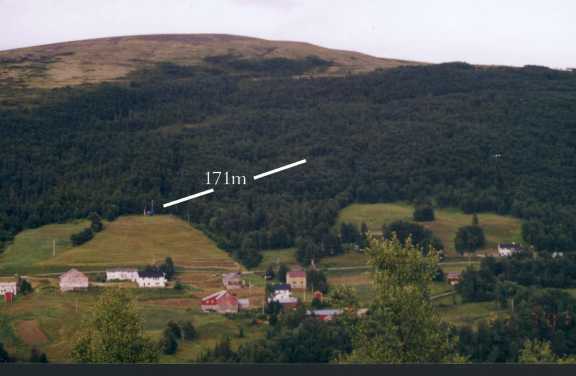 Hessdalen AMS sett fra fjellet Finnsåhøgda